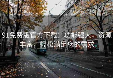 91免费版官方下载：功能强大，资源丰富，轻松满足您的需求