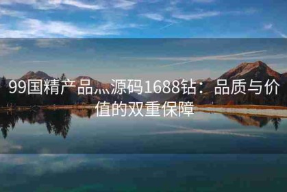 99国精产品灬源码1688钻：品质与价值的双重保障